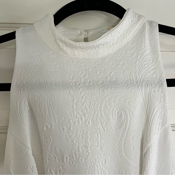 Urban Outfitters Quilted White High-neck Dress - Picture 3 of 7